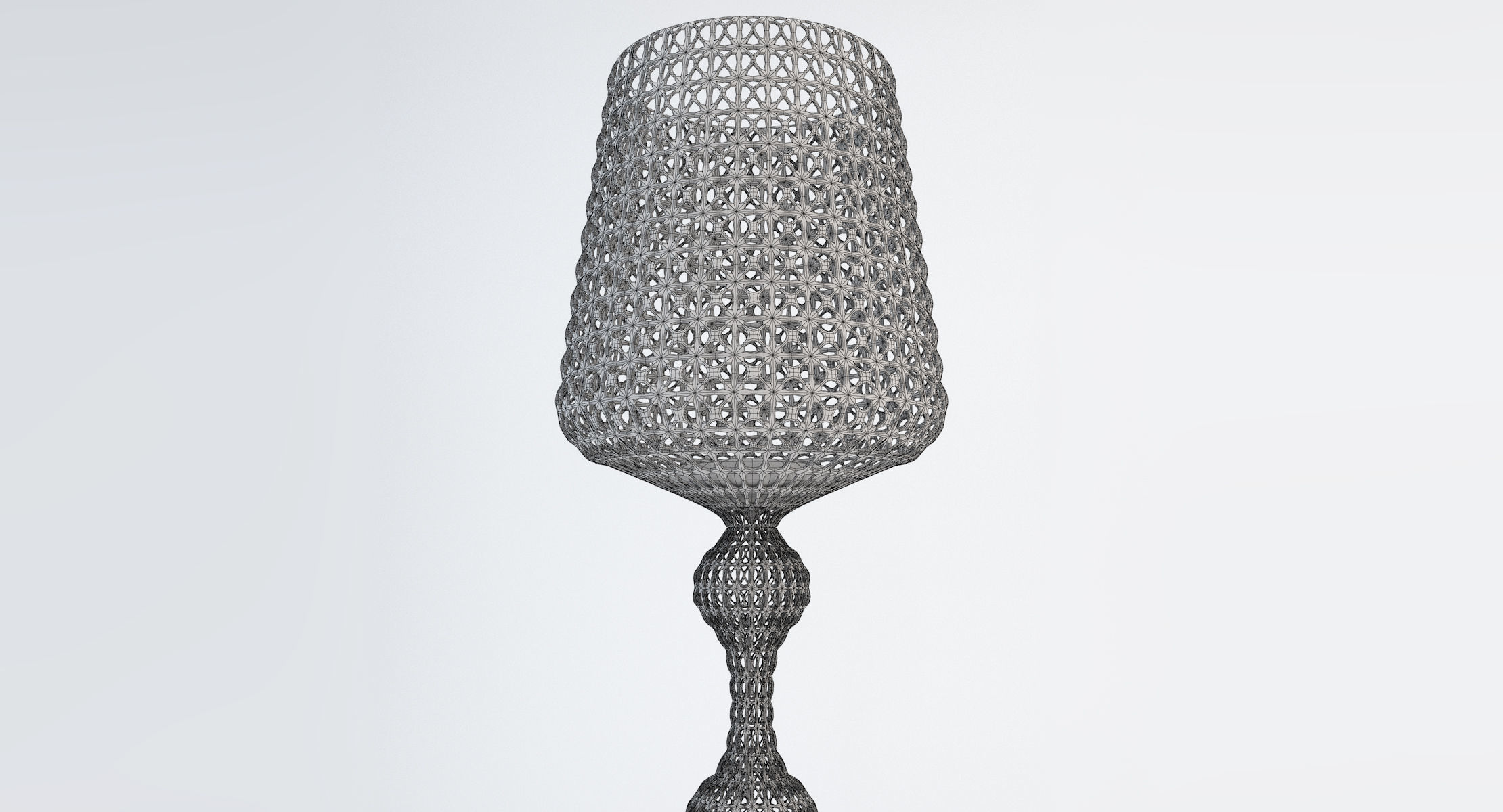 Kartell Kabuki Floor Lamp - White 3D model_7