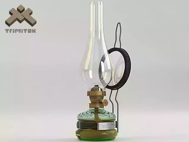 Photorealistic Oil Lamp 3D model