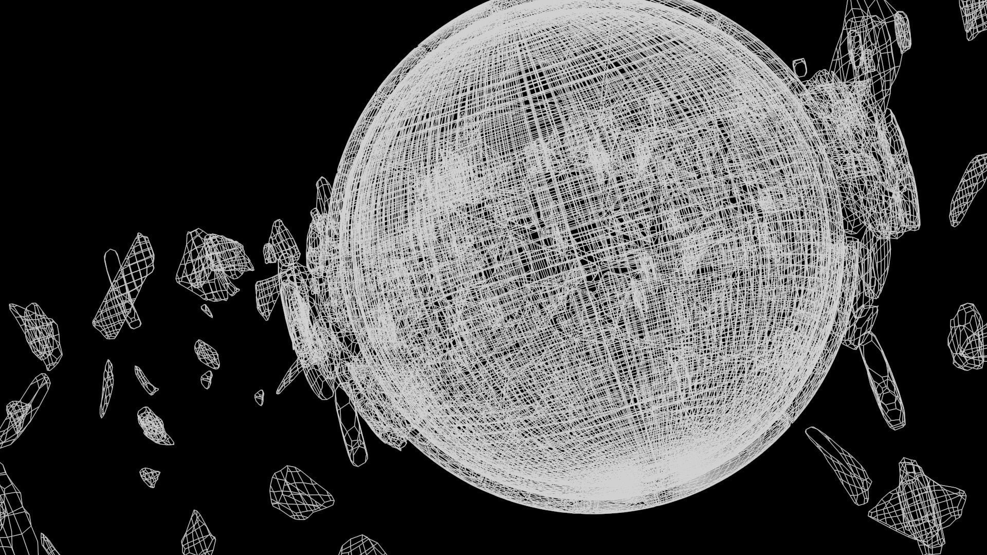 Planet Bursting  3D model_4