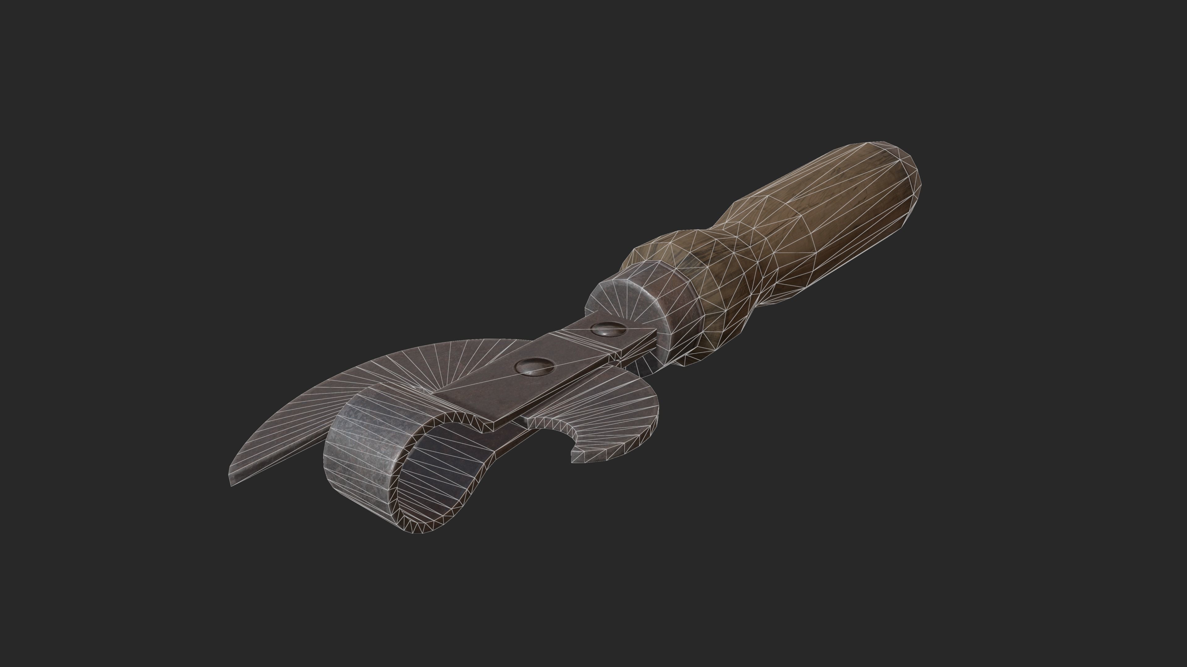 Can Opener Low-poly 3D model_2