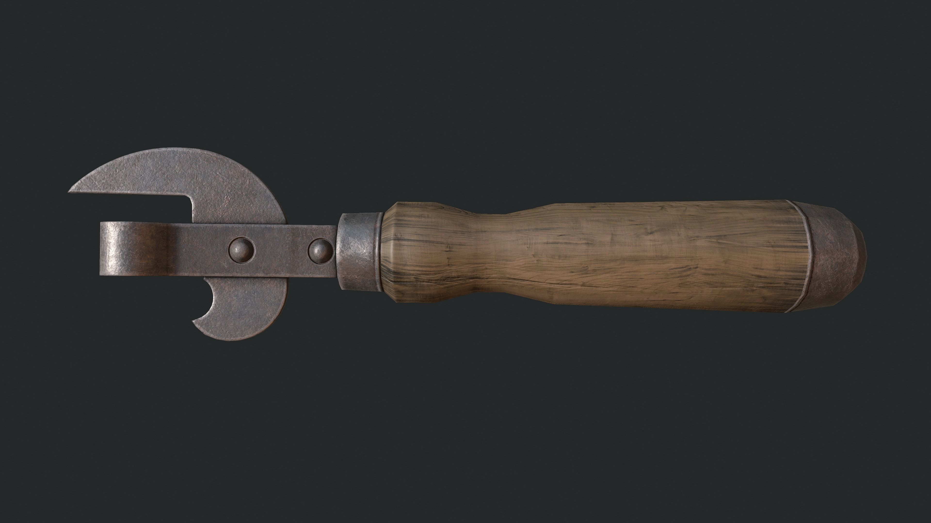 Can Opener Low-poly 3D model_1