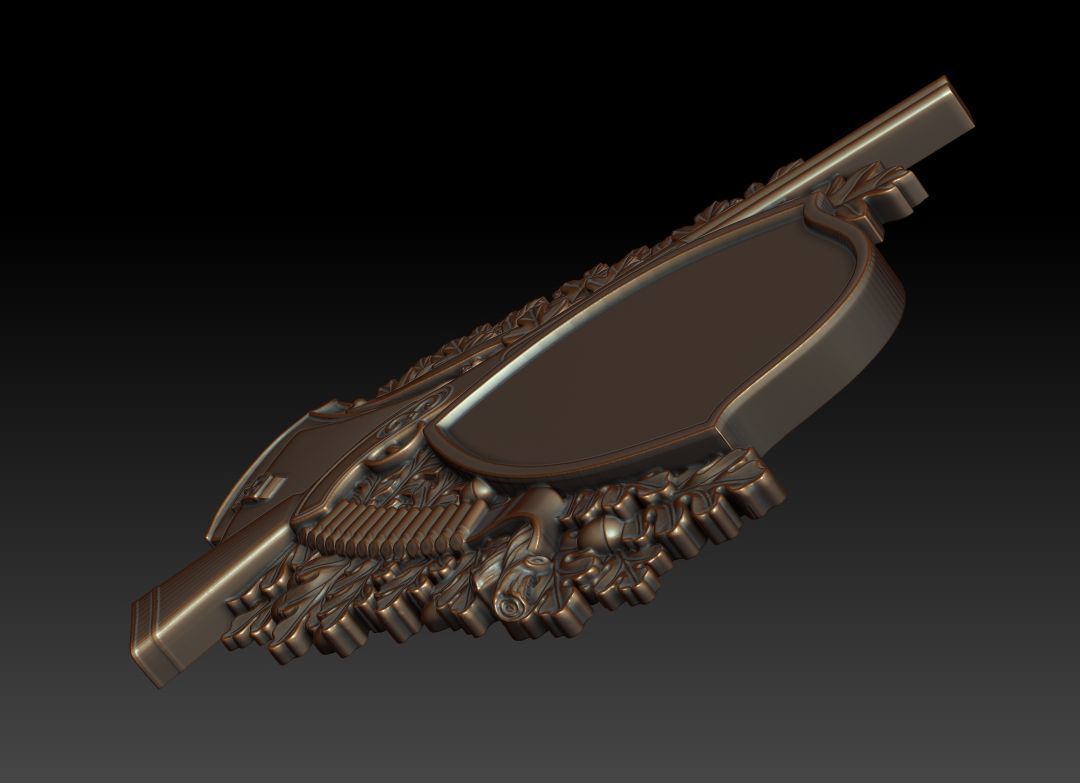 Hunting wall plaque 3d model for CNC 3D print model_19