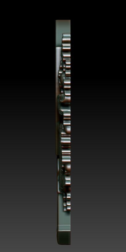 Hunting wall plaque 3d model for CNC 3D print model_3