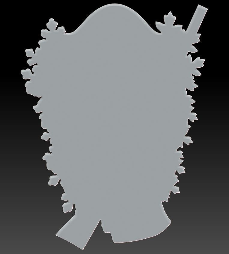 Hunting wall plaque 3d model for CNC 3D print model_4