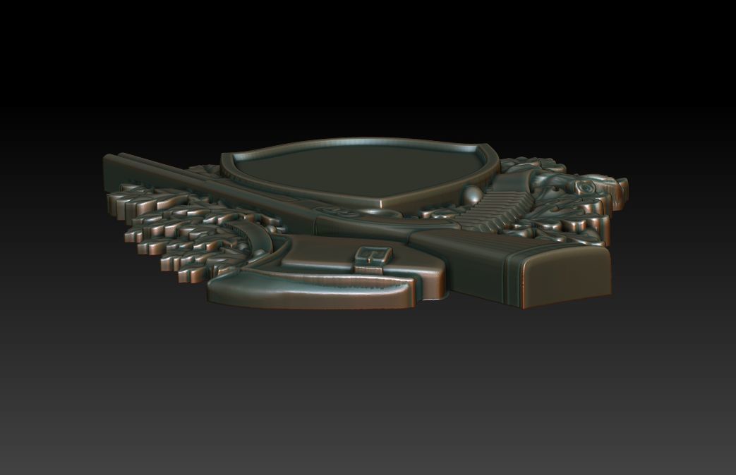 Hunting wall plaque 3d model for CNC 3D print model_8