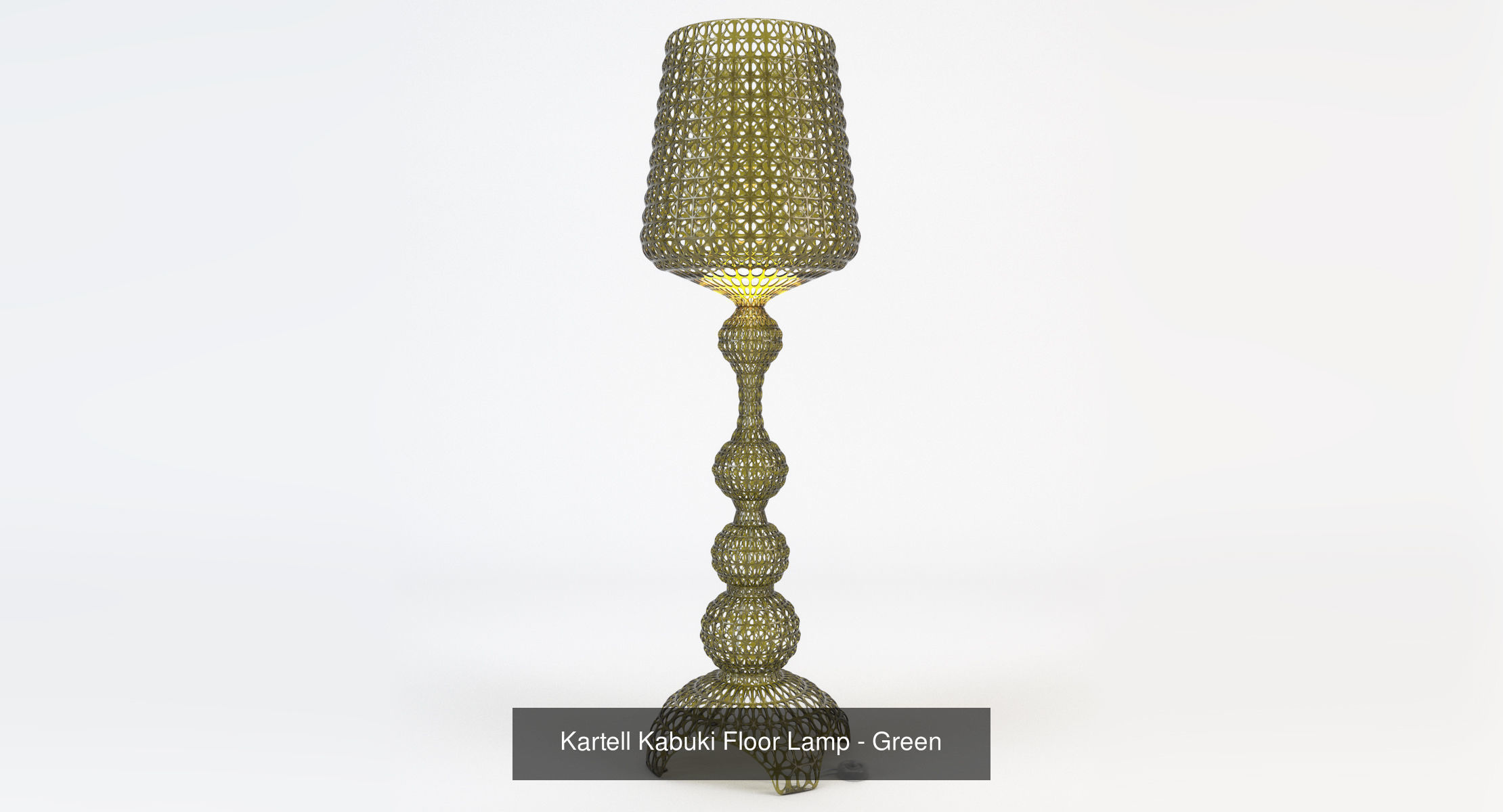 Kartell Kabuki Floor Lamp Set 3D Model Collection_5