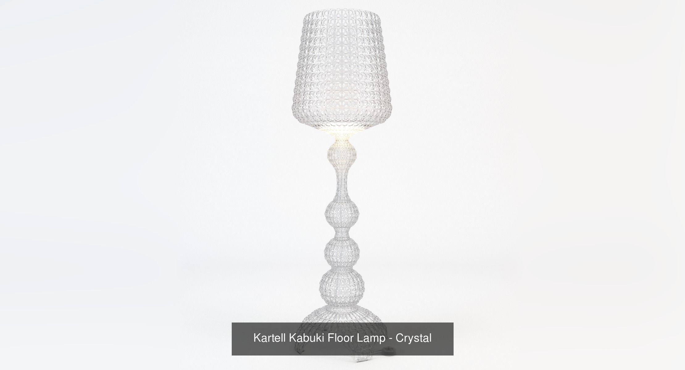 Kartell Kabuki Floor Lamp Set 3D Model Collection_4
