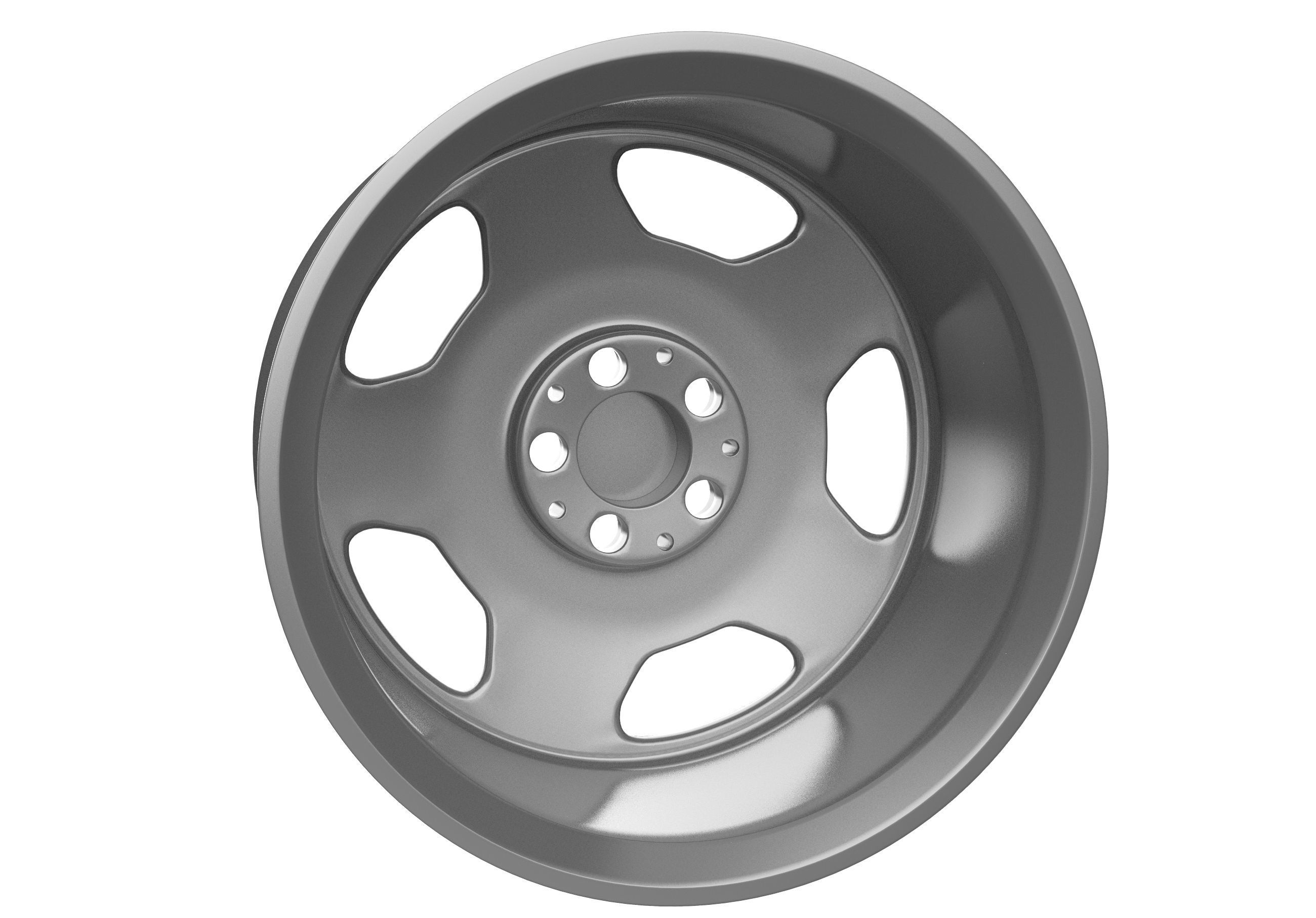 Mercedes monoblock wheel  3D print model_3