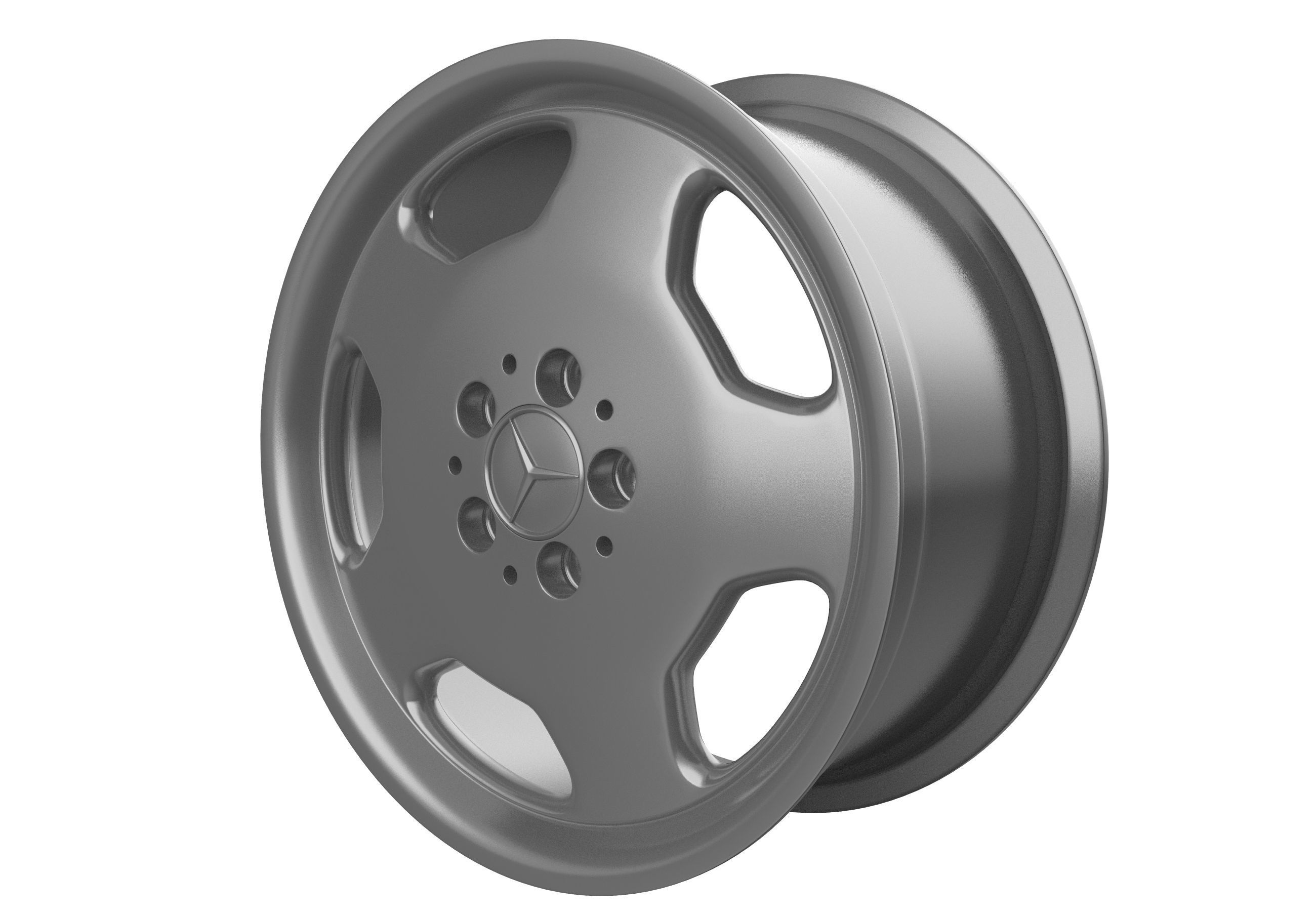 Mercedes monoblock wheel  3D print model_2