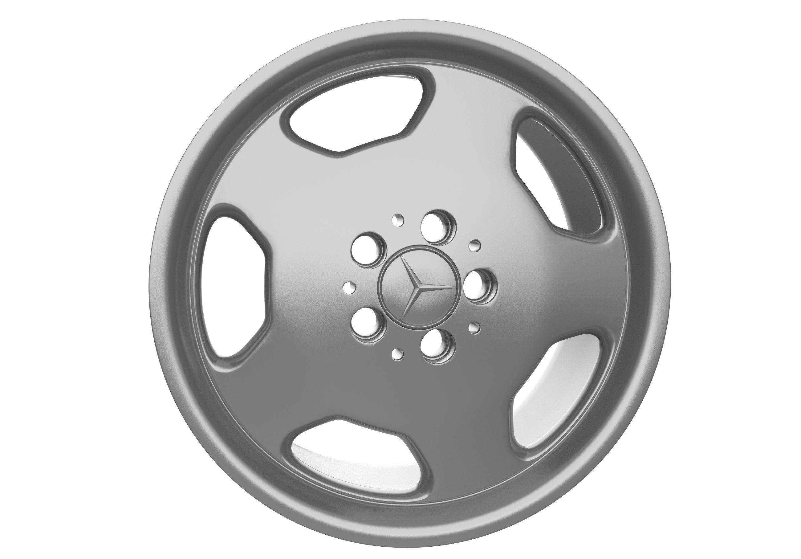 Mercedes monoblock wheel  3D print model_1