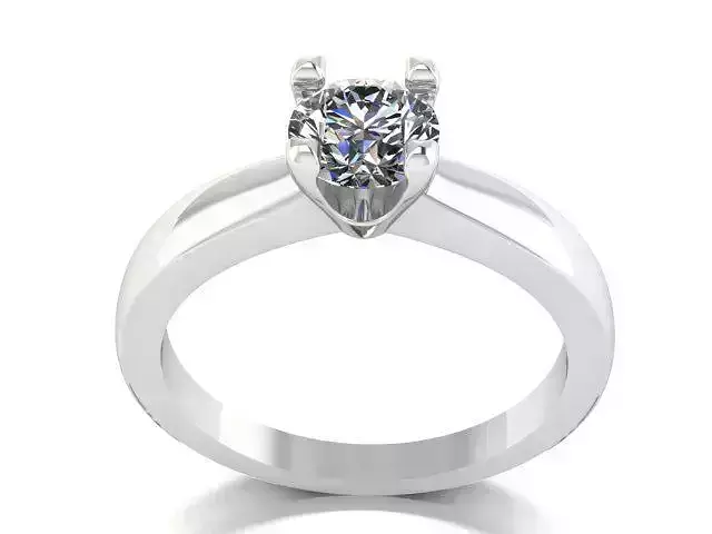 Engagement ring diamond 6mm