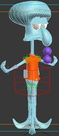 Squidward Tentacles Low-poly 3D model_2
