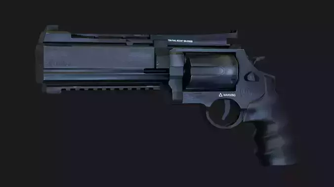 Weapon Pistol revolver Gameready