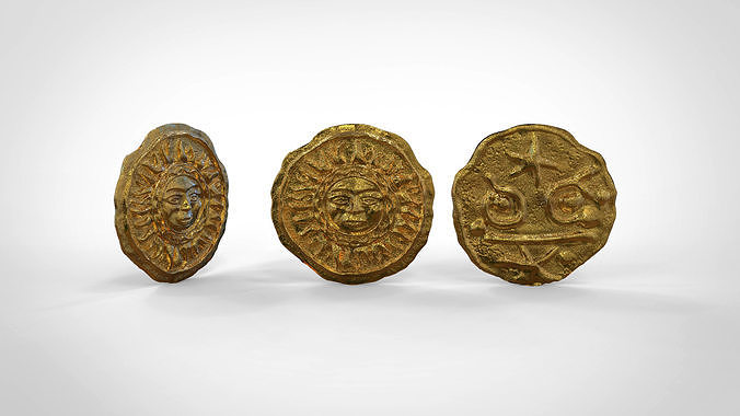 American gods coin 3D print model