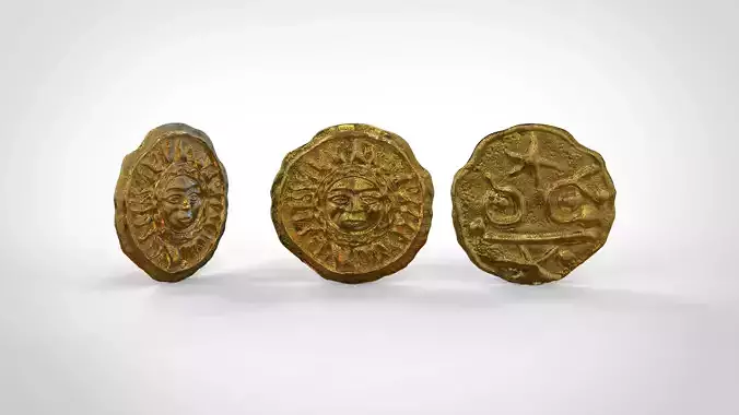 American gods coin 3D print model