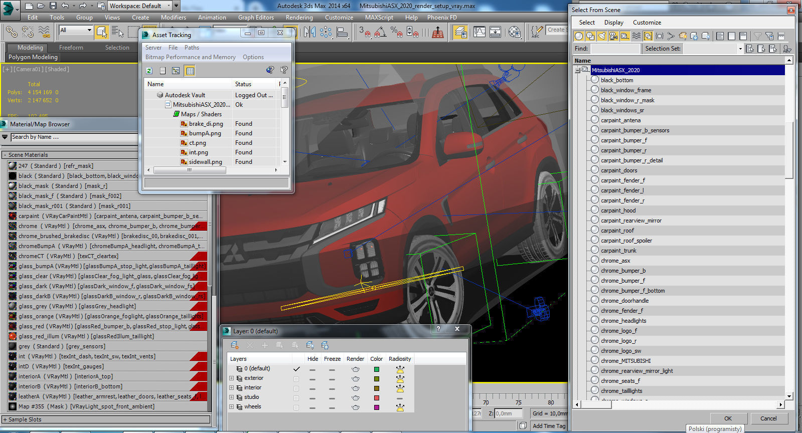 Mitsubishi ASX 2020 3D model_23