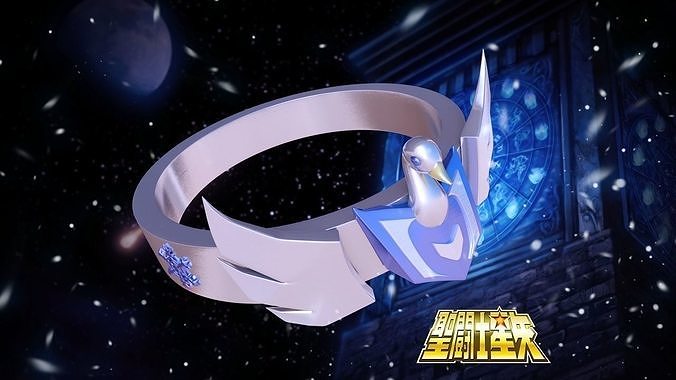 Hyoga ring - Saint Seiya  3D print model