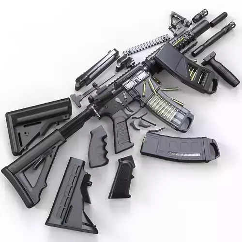M4A1 Custom 3D model