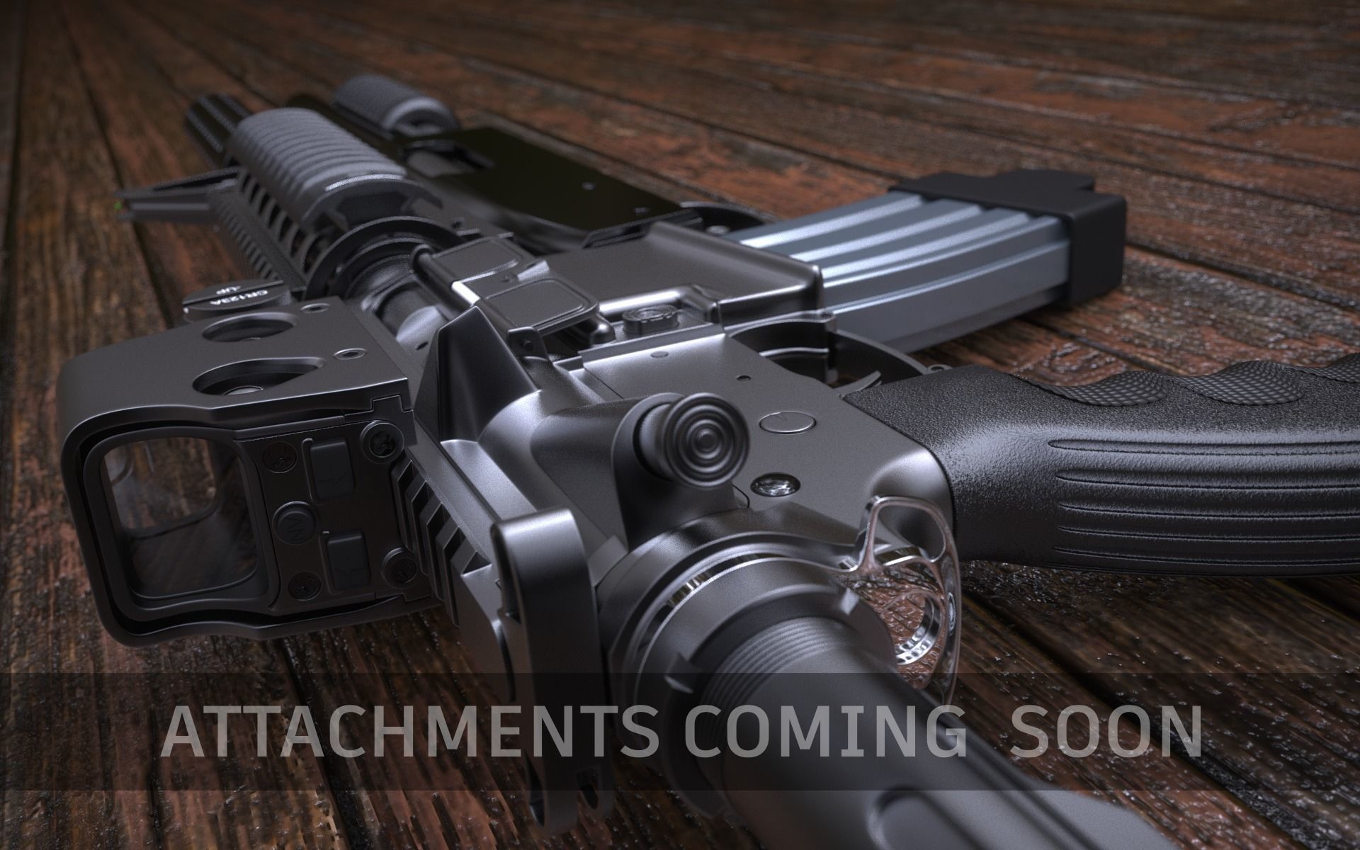 M4A1 Custom 3D model_36