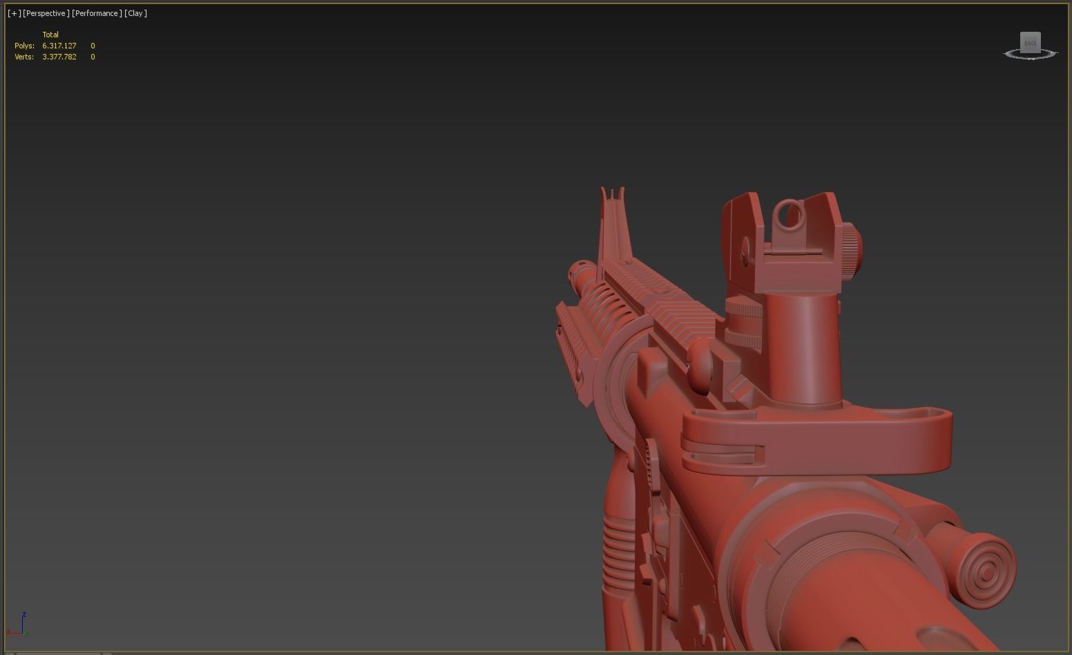 M4A1 Custom 3D model_11