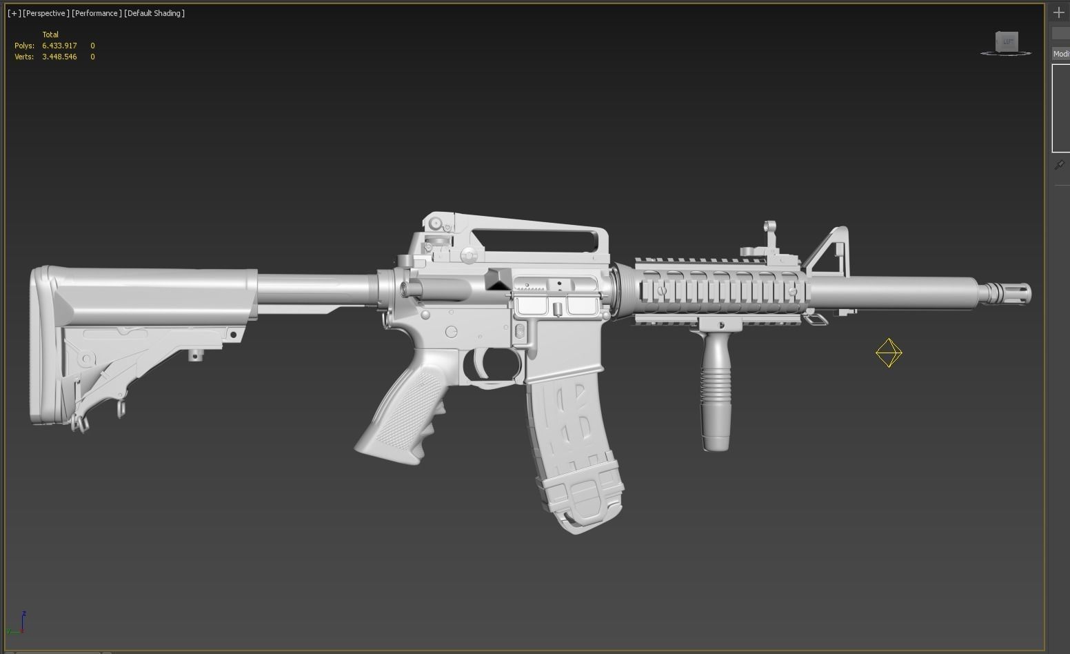 M4A1 Custom 3D model_3