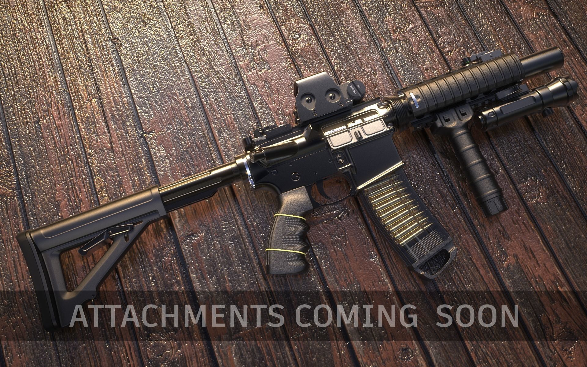 M4A1 Custom 3D model_37