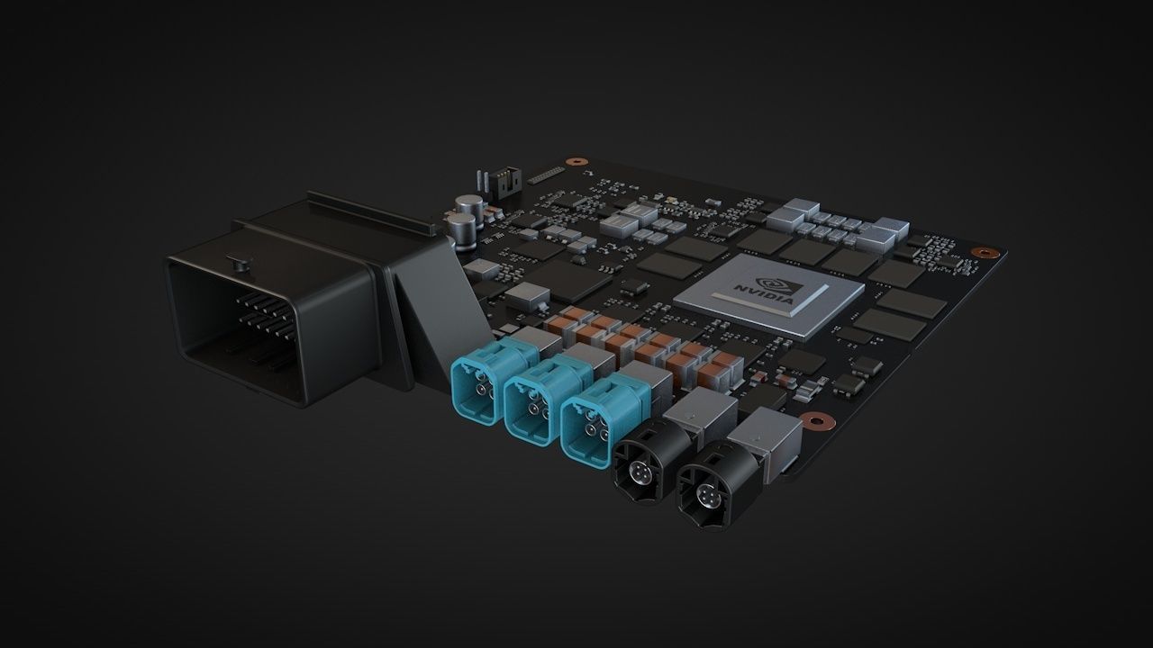 Nvidia drive px 2 xavier circuit board 3D model_2