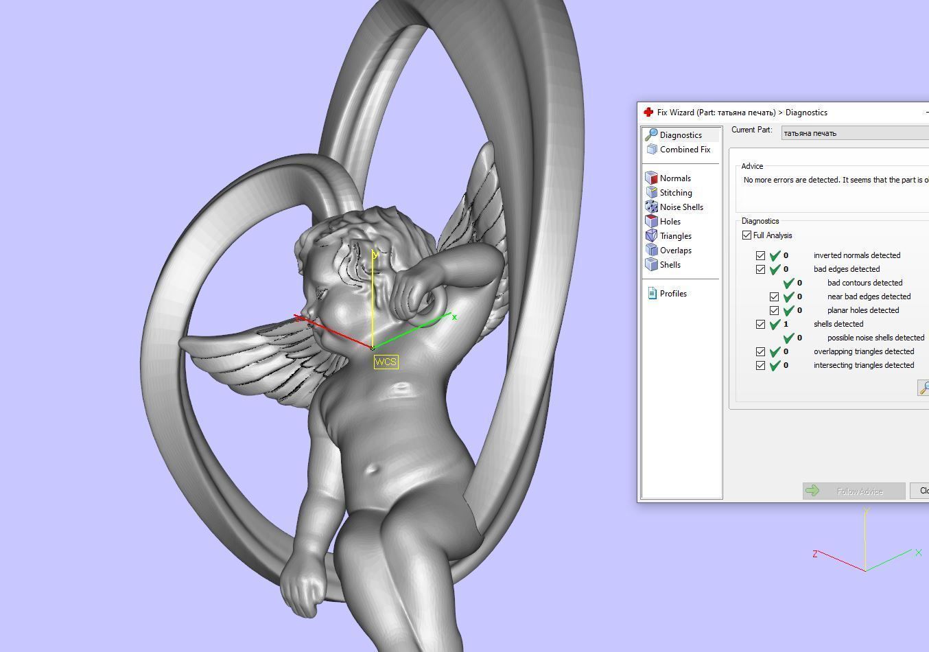 heart and an angel 3D print model_20