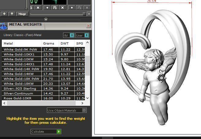 heart and an angel 3D print model_18