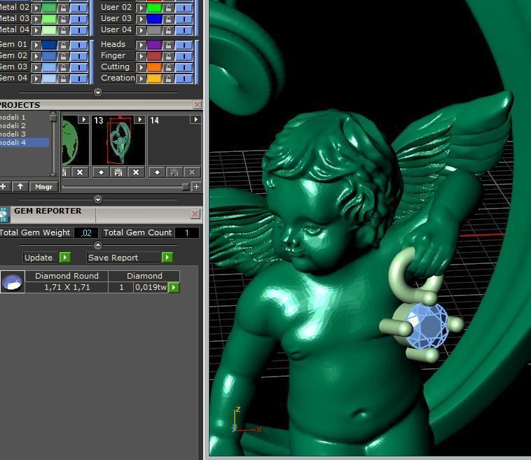 heart and an angel 3D print model_10