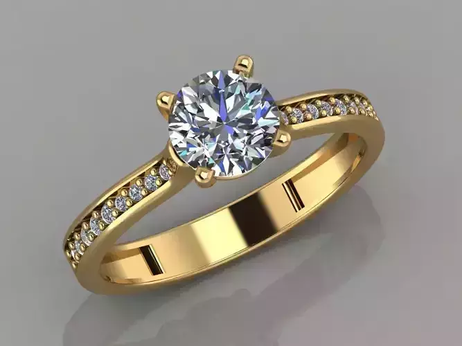 GC GOLD T001 - Diamond set 3D model