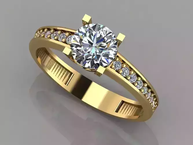 GC GOLD T003 - Diamond set 3D model 
