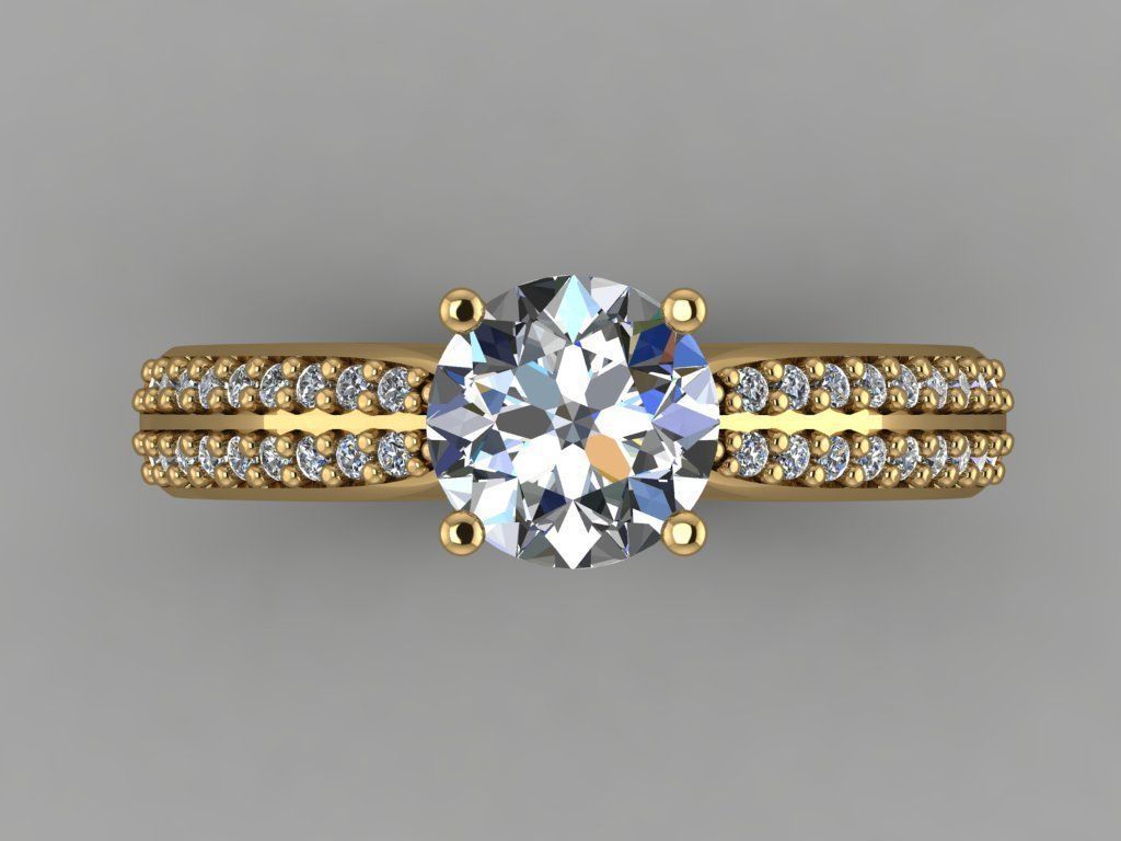 GC GOLD T004 - Diamond set 3D model 3D print model_1