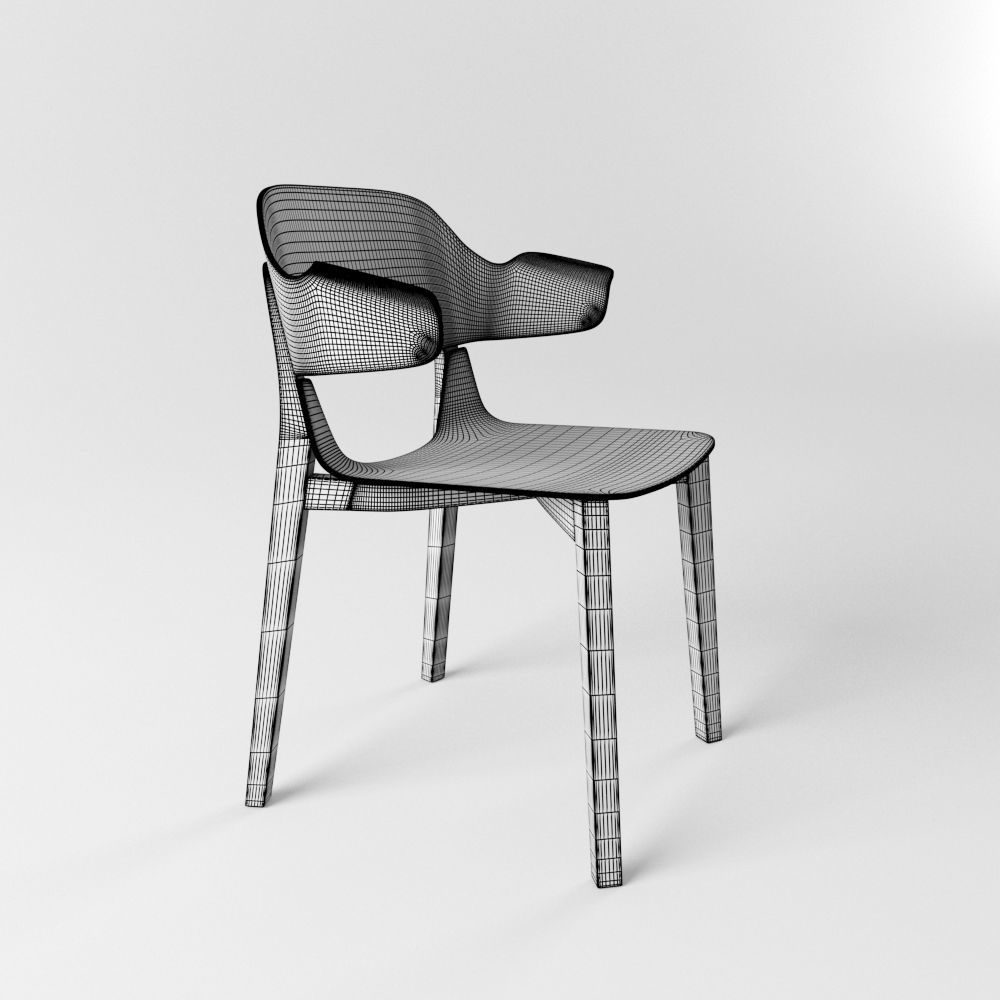 Leaf Armchair 3D model_8