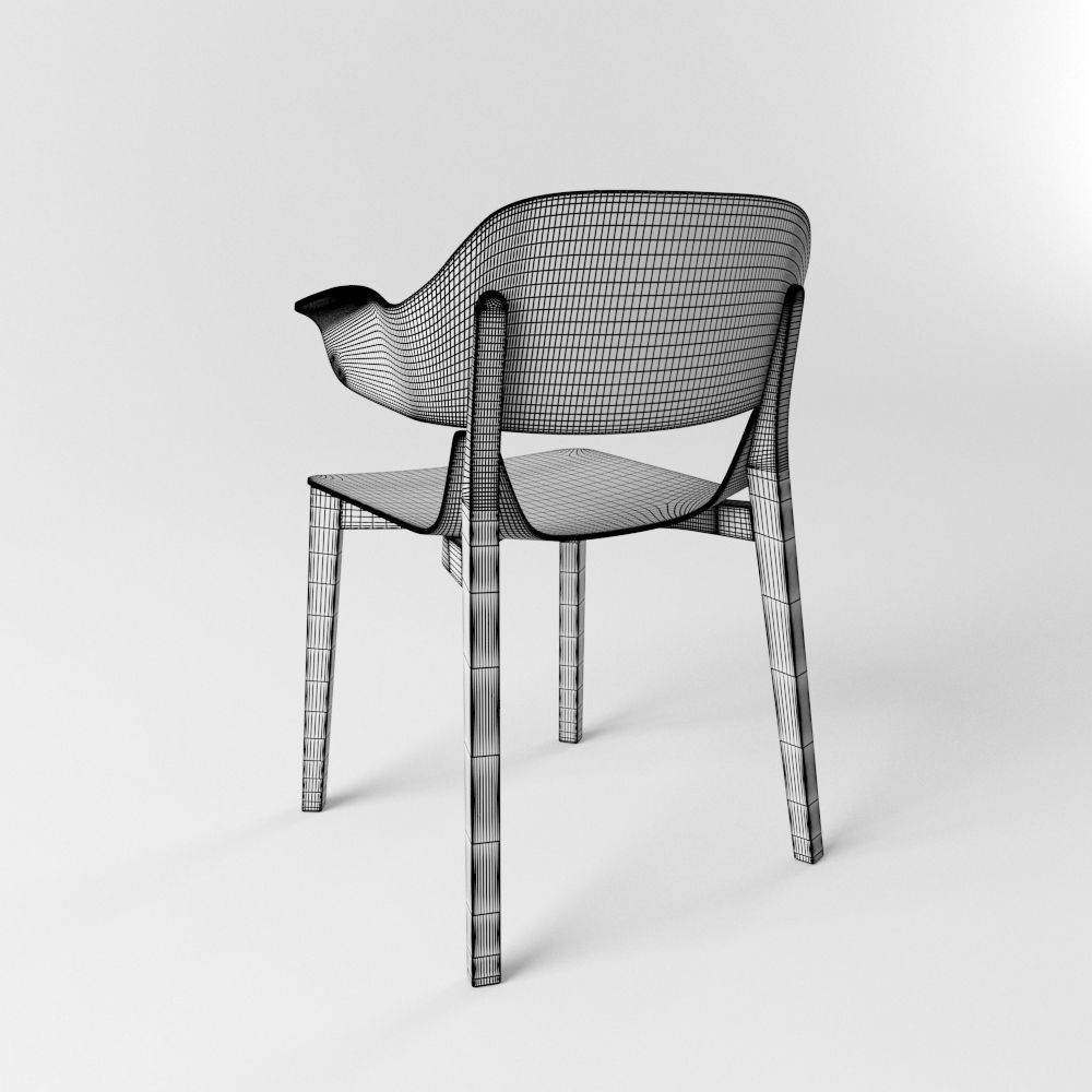 Leaf Armchair 3D model_13