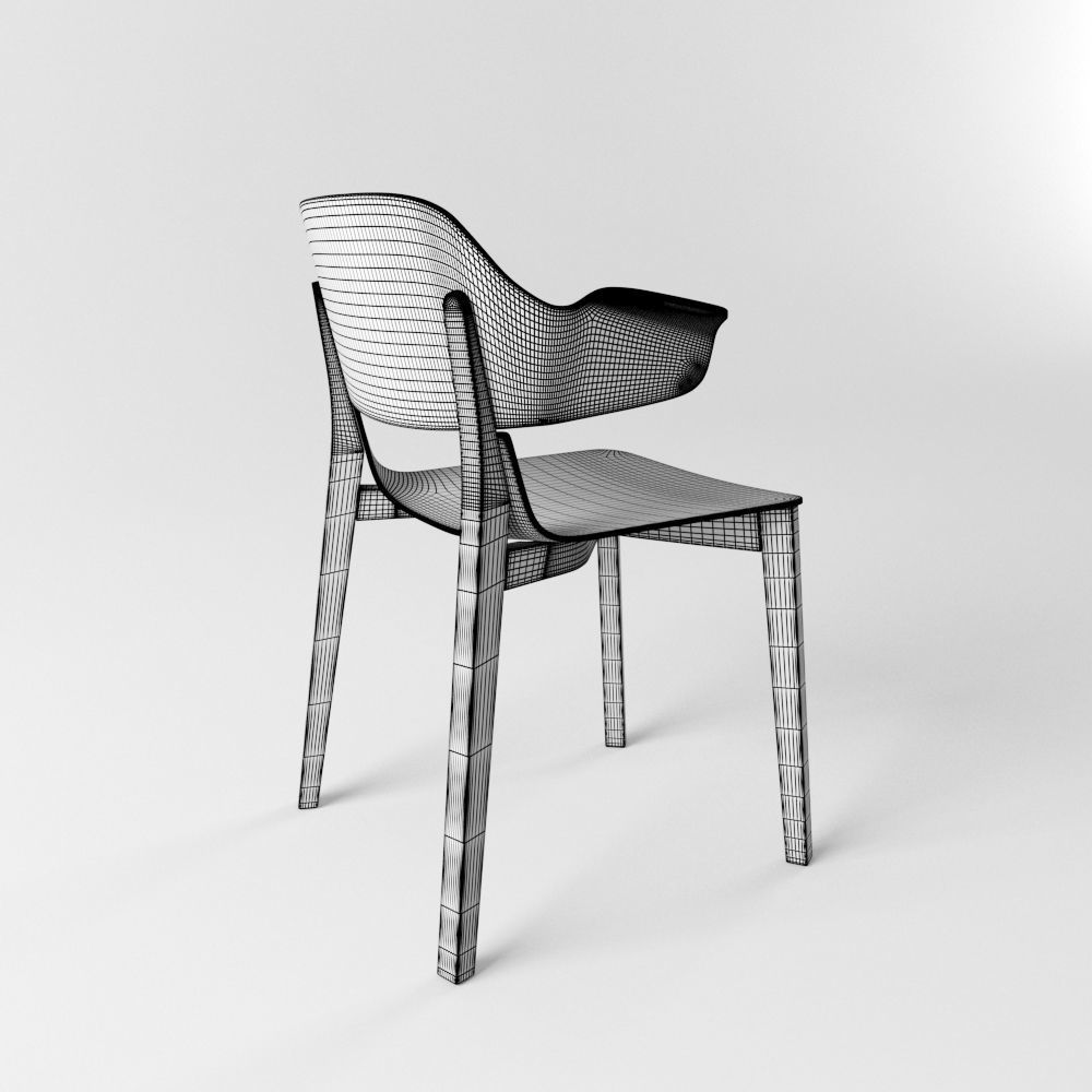 Leaf Armchair 3D model_9
