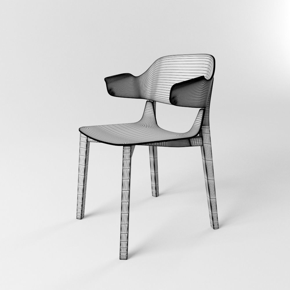 Leaf Armchair 3D model_14