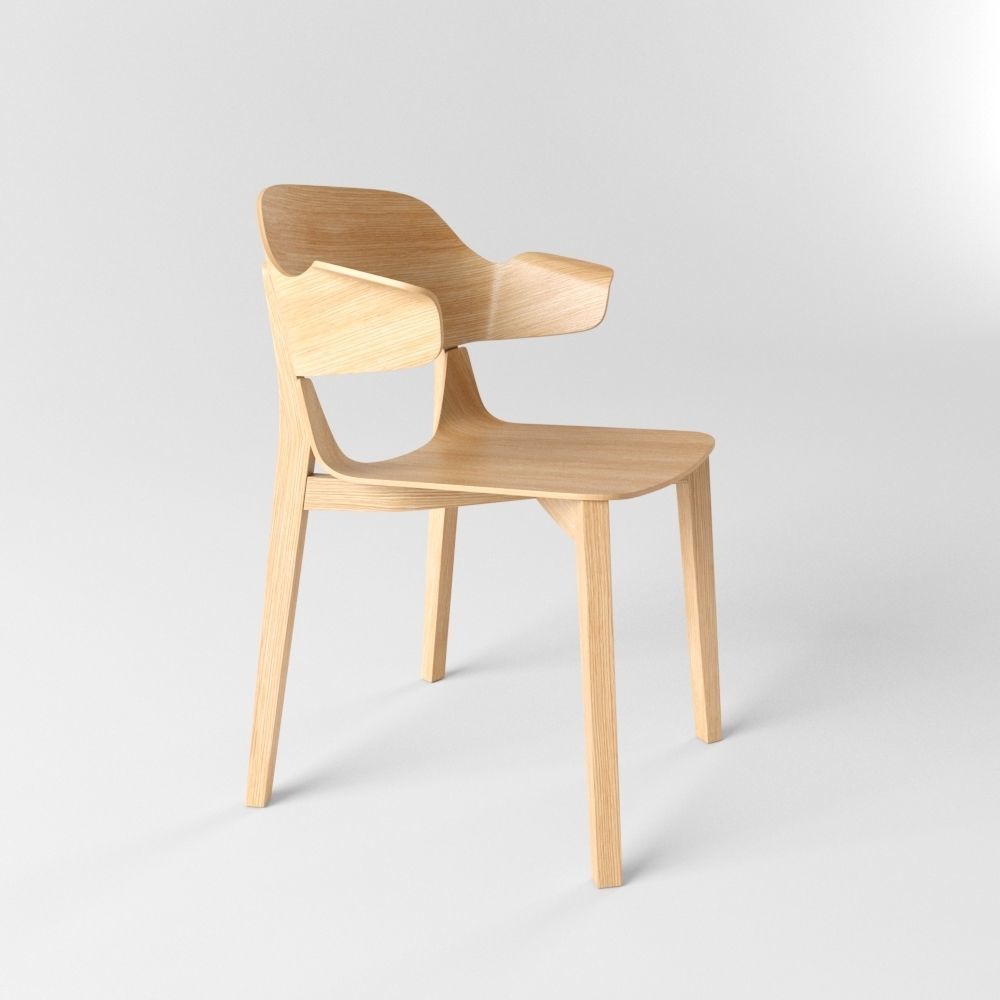 Leaf Armchair 3D model_3