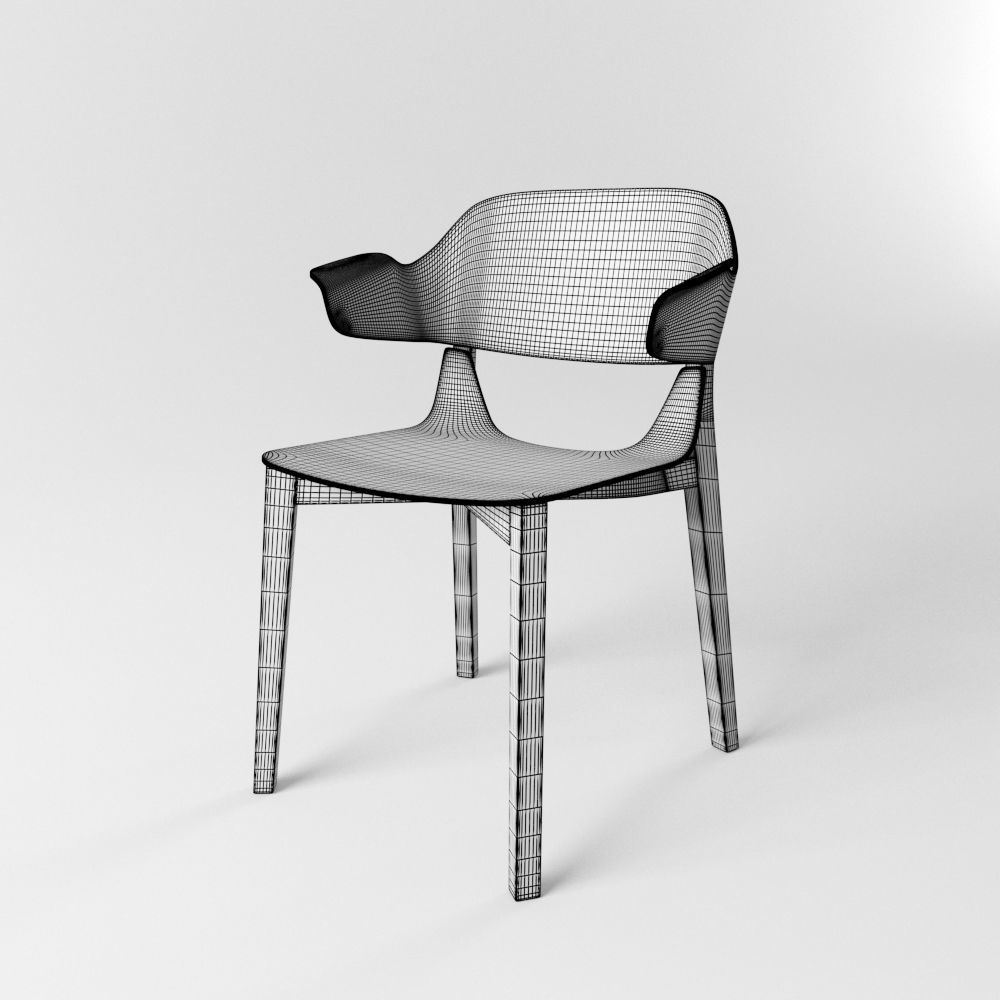 Leaf Armchair 3D model_5