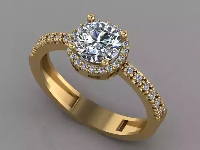 GC GOLD T005 - Diamond set 3D model