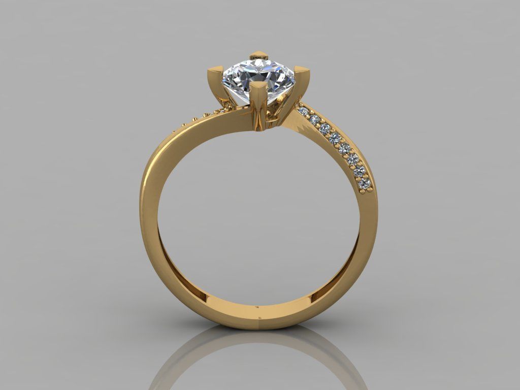 GC GOLD T007 - Diamond set 3D model 3D print model_4