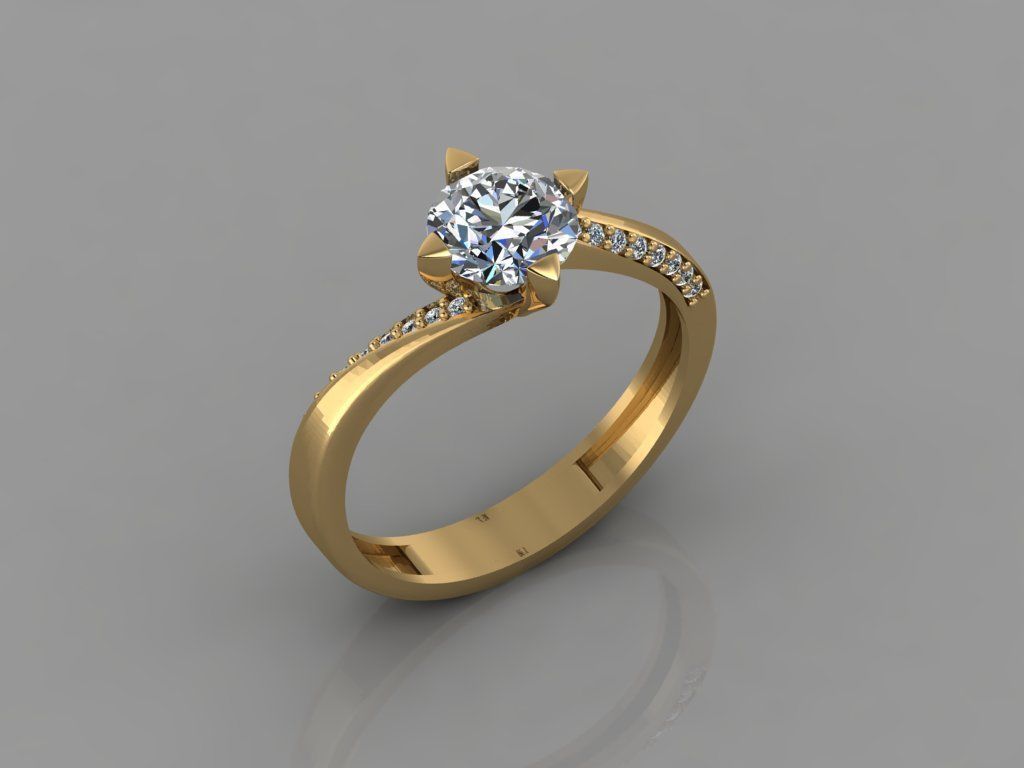 GC GOLD T007 - Diamond set 3D model 3D print model_3