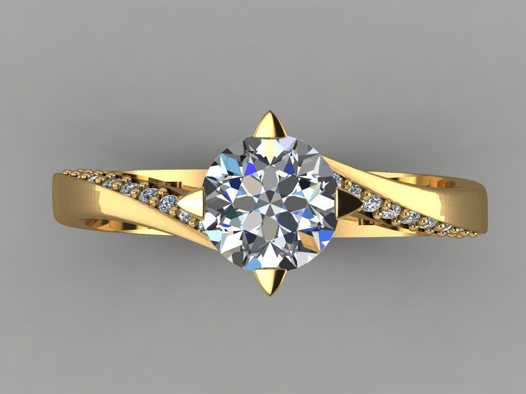 GC GOLD T007 - Diamond set 3D model 3D print model_1