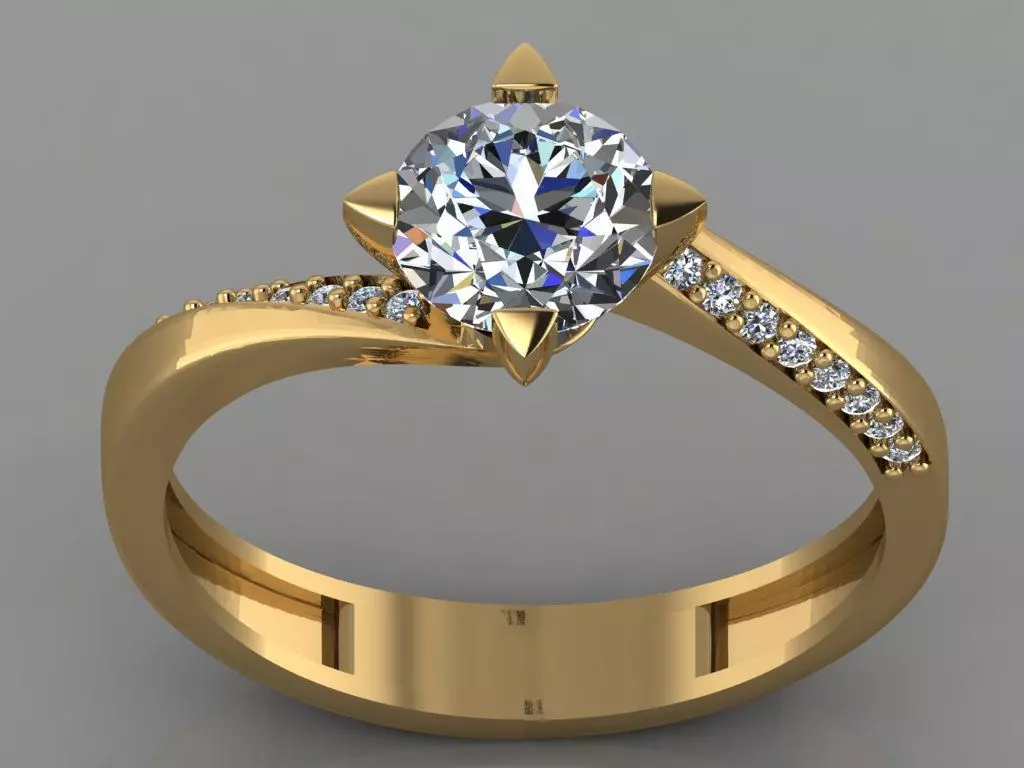 GC GOLD T007 - Diamond set 3D model 3D print model_0