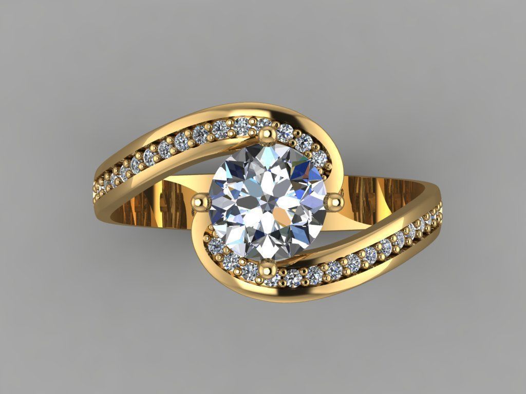 GC GOLD T008- Diamond set 3D model 3D print model_1