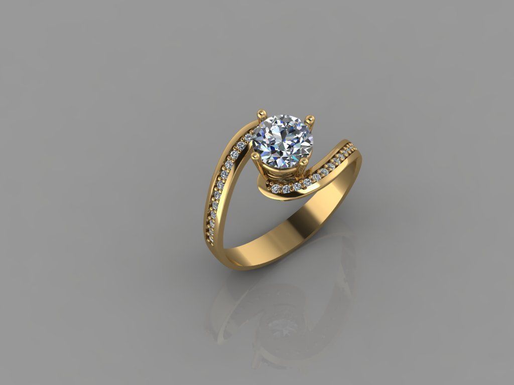 GC GOLD T008- Diamond set 3D model 3D print model_4