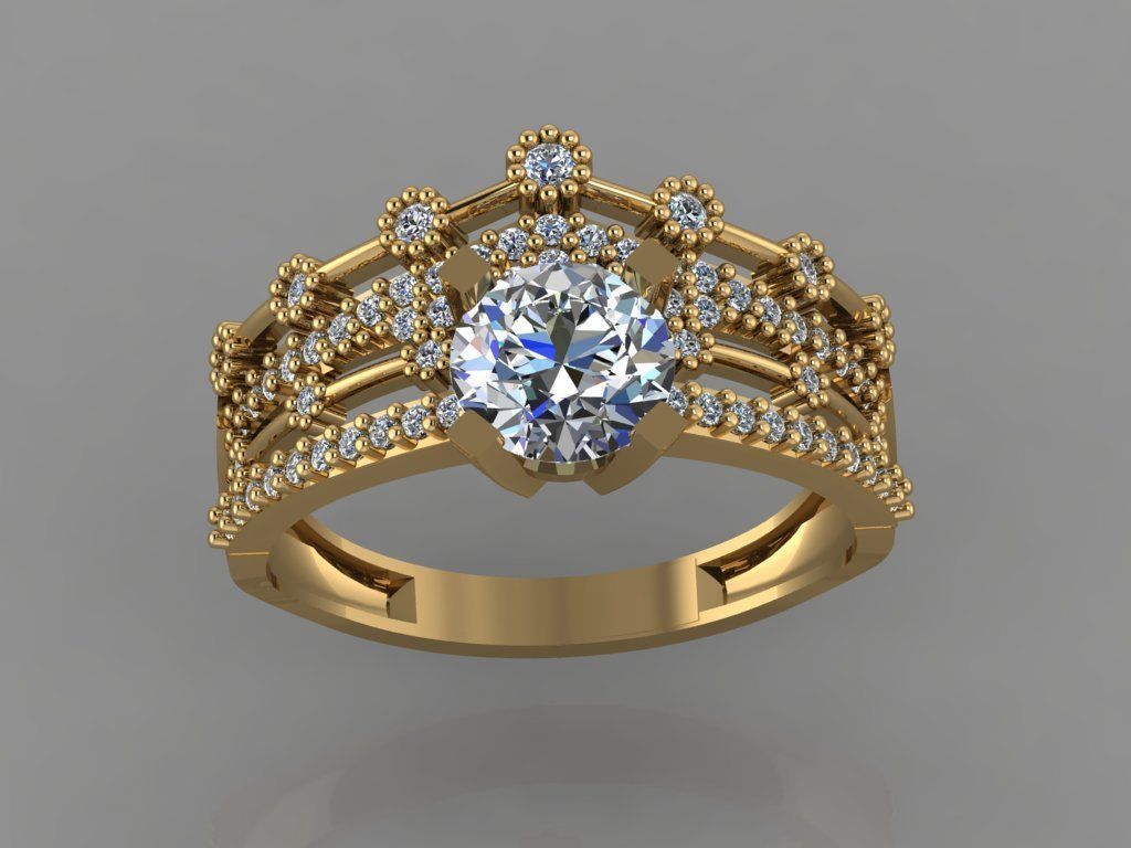 GC GOLD TW002- Diamond set 3D model 3D print model_3