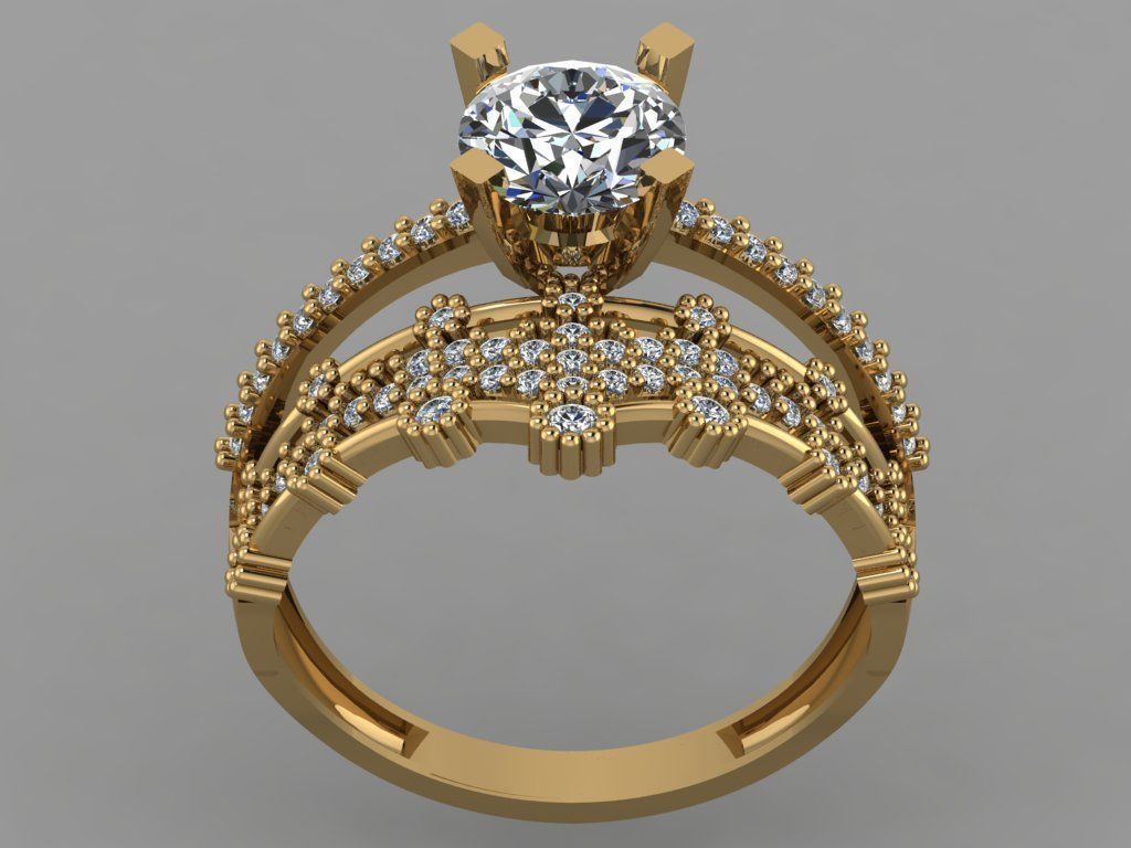 GC GOLD TW002- Diamond set 3D model 3D print model_2