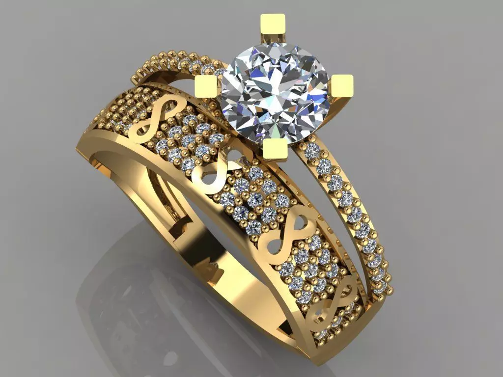 GC GOLD TW004- Diamond set 3D model 3D print model_0
