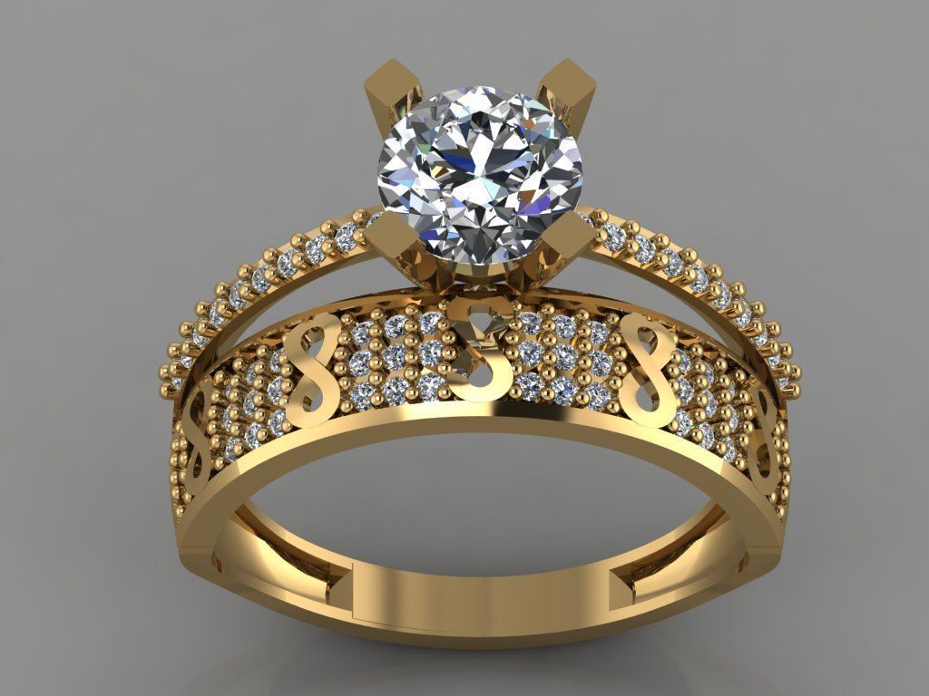 GC GOLD TW004- Diamond set 3D model 3D print model_2